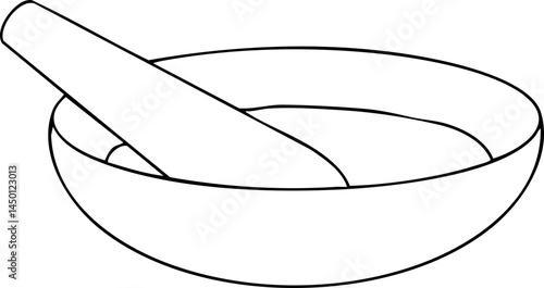 Mortar Pestle science doodle
