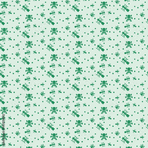 Elegant emerald green shines subtly over a pale minty base—fresh and stylish.