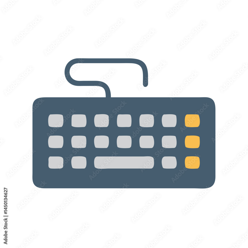 Icon of Keyboard for World Teacher's Day Celebration Icon of Keyboard for World Teacher's Day Celebration