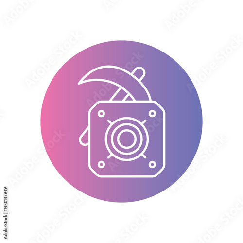 ASIC Miner Icon vector stock illustration