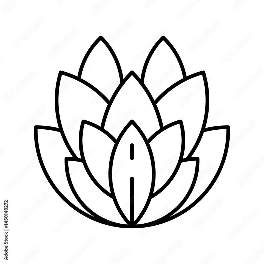Blossoming Lotus: A delicate, symmetrical outline of a lotus flower, representing purity, enlightenment, and spiritual growth, perfect for projects emphasizing balance and natural beauty. Blossoming Lotus: A delicate, symmetrical outline of a lotus flower, representing purity, enlightenment, and spiritual growth, perfect for projects emphasizing balance and natural beauty.