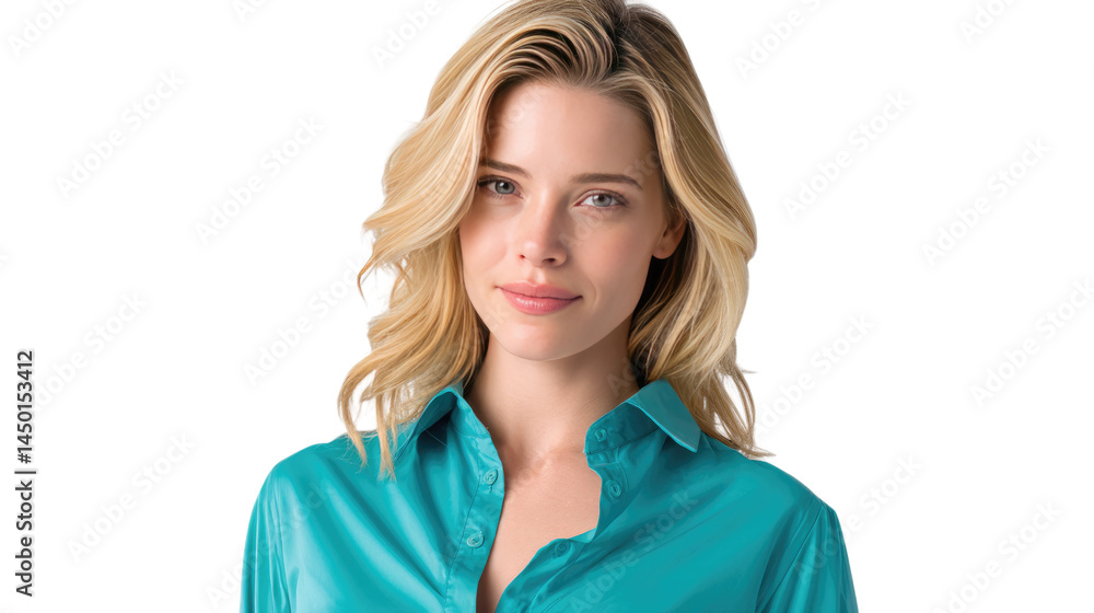 Elegant Aura: A captivating portrait of a young woman radiates poise and self-assuredness, her serene expression enhanced by the soft hues and gentle lighting Elegant Aura: A captivating portrait of a young woman radiates poise and self-assuredness, her serene expression enhanced by the soft hues and gentle lighting
