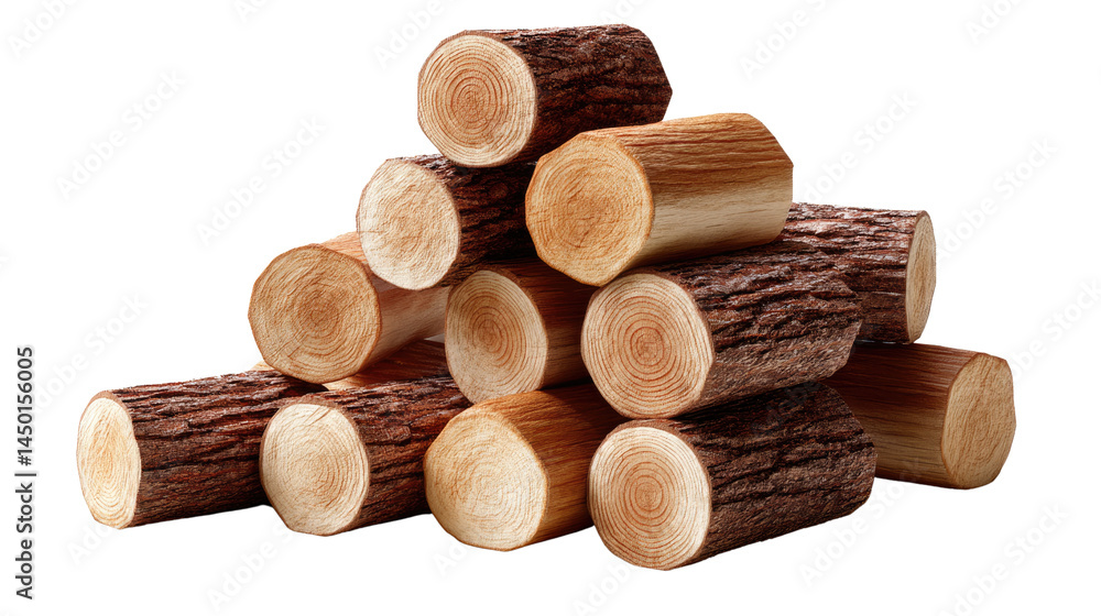 Stacked Timber: Rustic, freshly cut logs form a sturdy pile, showcasing the raw essence of nature's bounty and providing a tactile experience of the wood's texture and grain. Stacked Timber: Rustic, freshly cut logs form a sturdy pile, showcasing the raw essence of nature's bounty and providing a tactile experience of the wood's texture and grain.