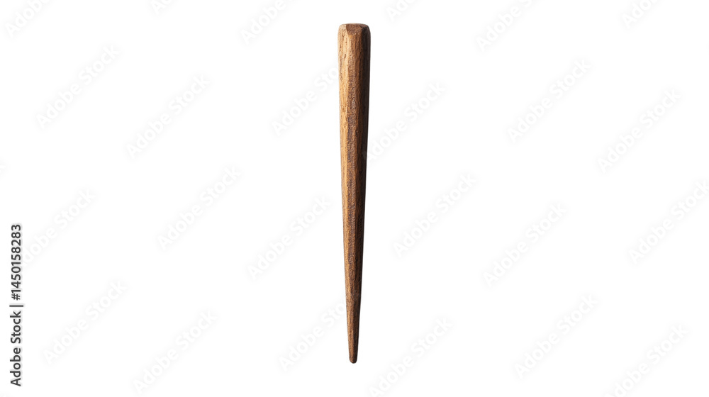 High-resolution image of a single tent peg, centered on white background with no other objects --ar 16:9 High-resolution image of a single tent peg, centered on white background with no other objects --ar 16:9