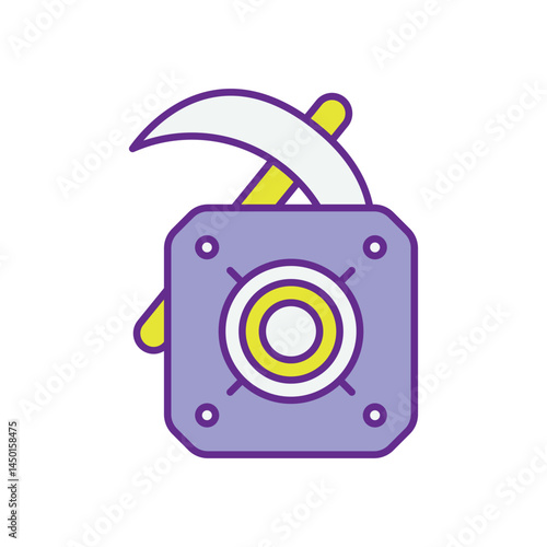 ASIC Miner Icon vector stock illustration