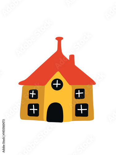 bright fairytale house