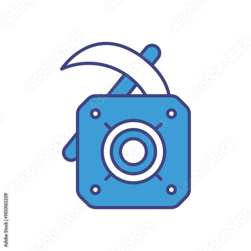 ASIC Miner Icon vector stock illustration