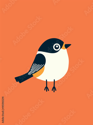 colorful bird vector in cartoon style