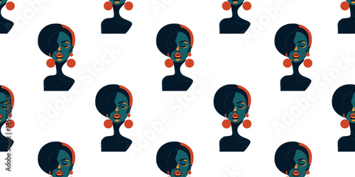 minimal female portrait background