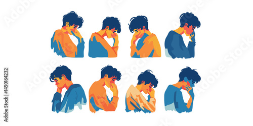 Foto boys character set