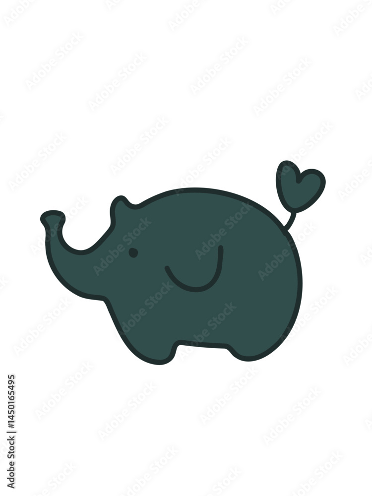 cute elephant icon cute elephant icon