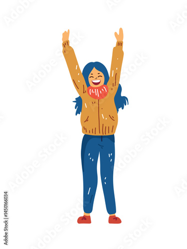 joyful celebration pose