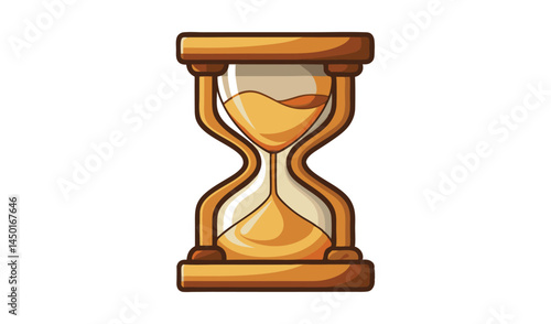 hourglass isolated on white background