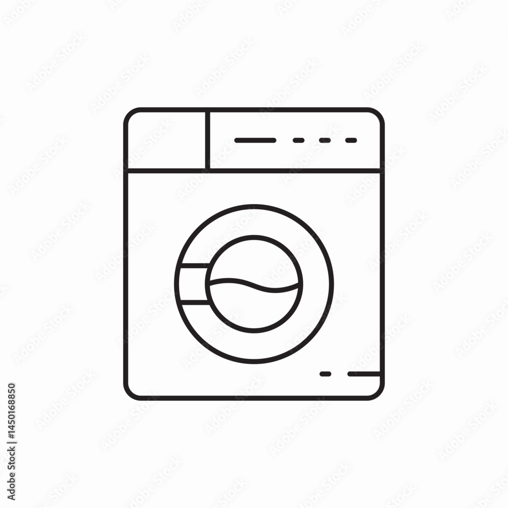 Washing machine laundry icon vector sign Washing machine laundry icon vector sign