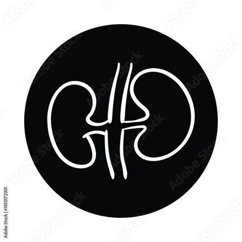 Vector Icon for Kidneys: Renal Health and Urinary System Illustration