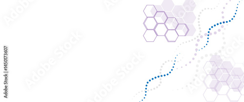 Vector structure molecule and communication. Science, technology and medical concept.