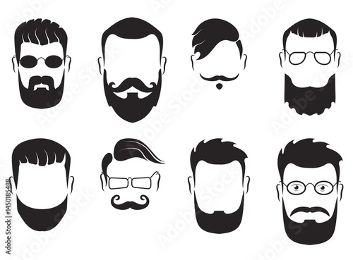 Canvastavla png moustache style human beard collection portrait swirl man fashion background