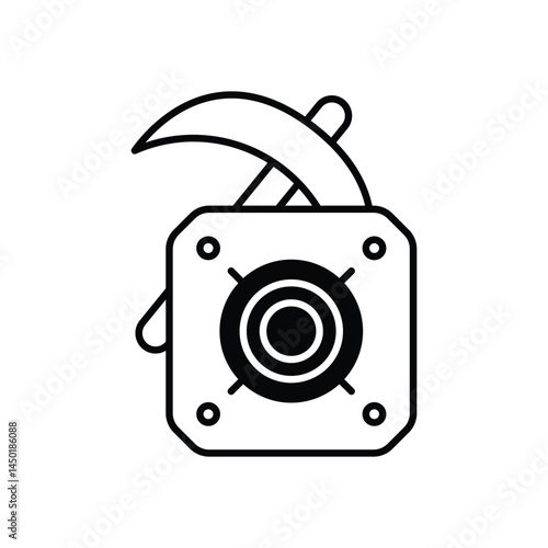 ASIC Miner Icon vector stock illustration