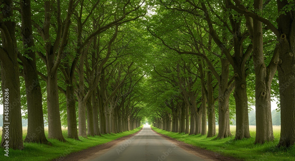 Road Through a Natural Tree Tunnel
Road Through a Natural Tree Tunnel