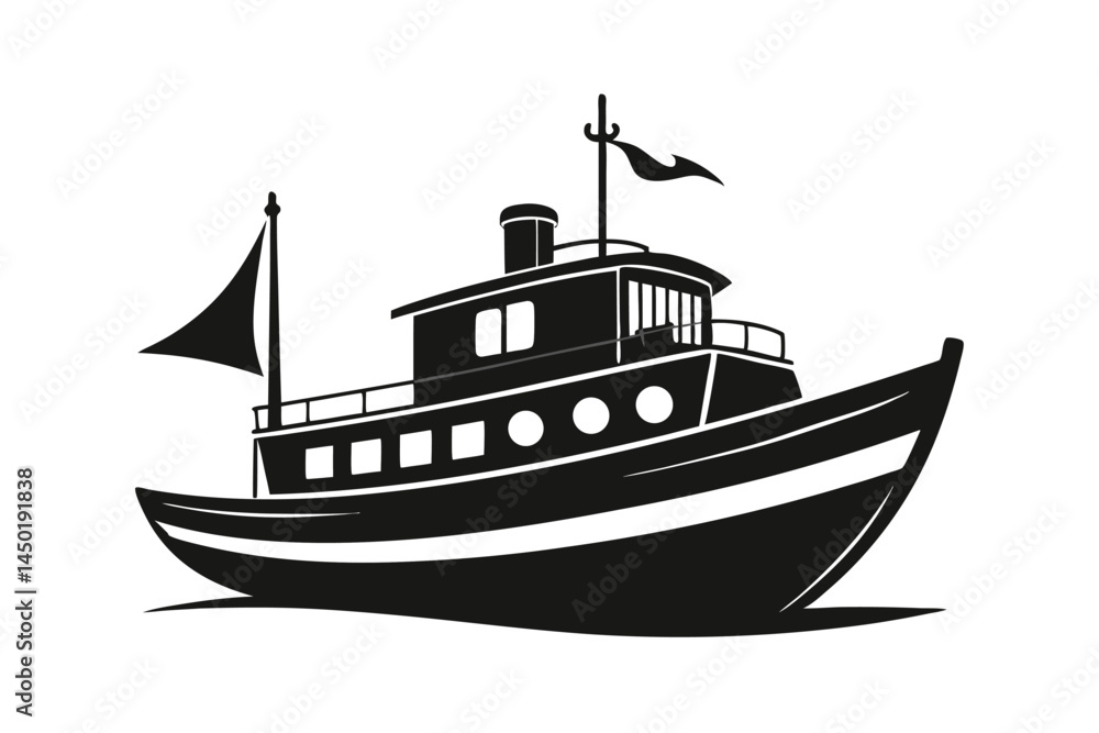 vector illustration of a ship vector illustration of a ship