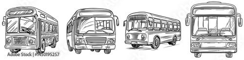 The emblem for a city transport passenger bus, a sprinter isolated for the delivery of tourists, is a notable symbol, along with the modern public city transport stop sign emblem and a thin line