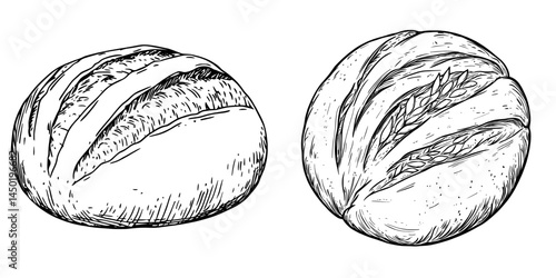 The isolated round pita bread serves as a form of griddle-cake, exemplifying the modern crispy food of bakeries, like biscuits or buns