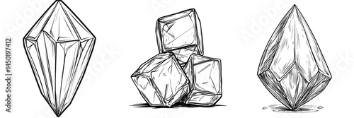 The modern isolated icon is comprised of crystal ice, iceberg rock, frozen glass, and snow, in addition to glaciers of frozen water, blue frost icicles, and cracked pieces of stalagmites, which
