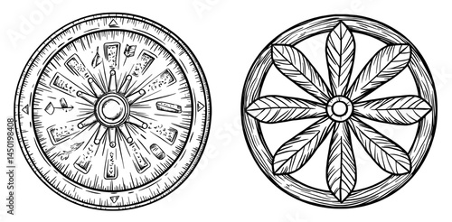 A modern jackpot, one arm bandit wheel, reeling gambler roulette, and retro playing device are all incorporated into the design of the slot machine combination isolated outline icon