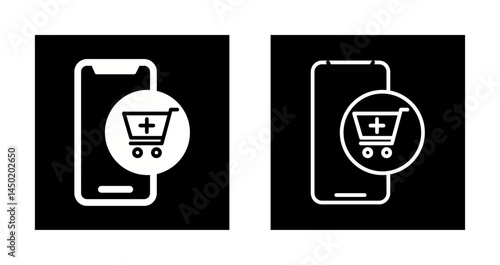 Mobile Shopping Icon Design