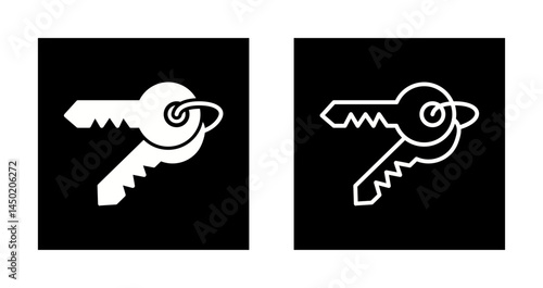 Room Key Icon Design