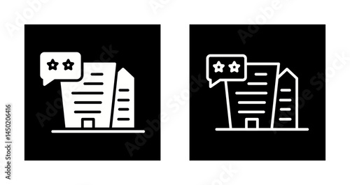 Hotel Reviews Icon Design