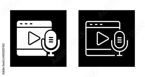 Podcast Playlist Icon Design