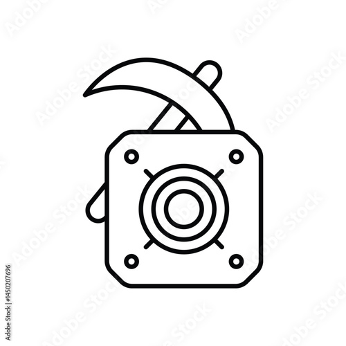 ASIC Miner Icon vector stock illustration