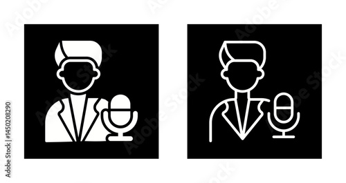 Podcast Host Icon Design