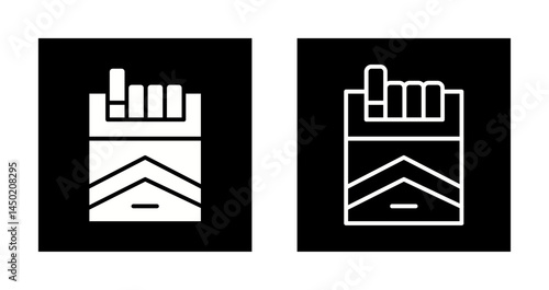 Cigarette Pack Icon Design