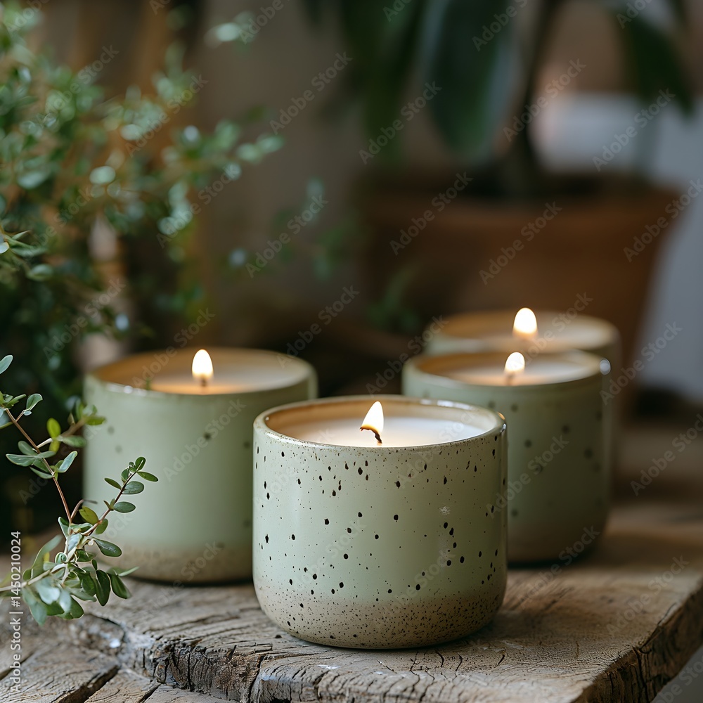 a couple of candles sitting on top of a wooden tab a couple of candles sitting on top of a wooden tab