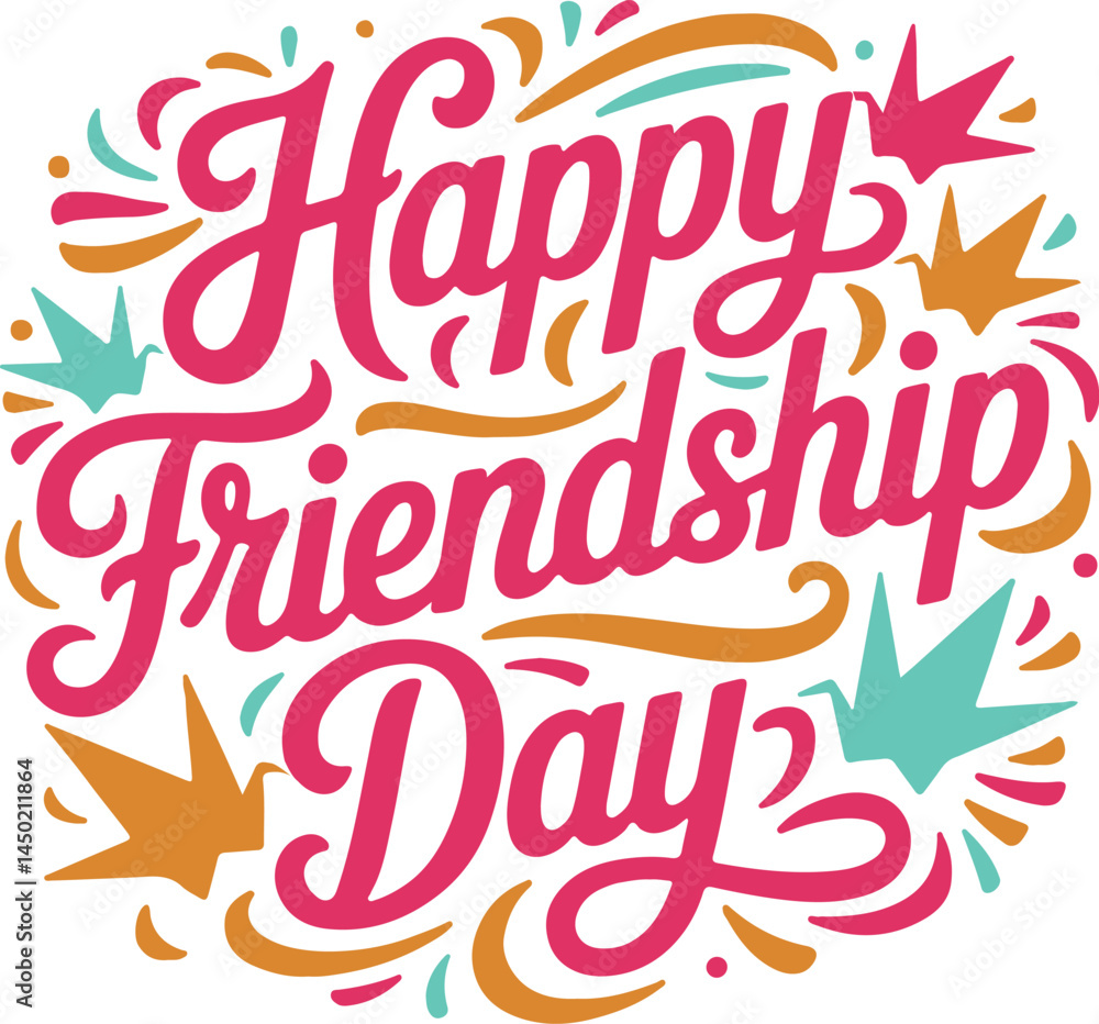T shirt design for Happy friendship day with element T shirt design for Happy friendship day with element