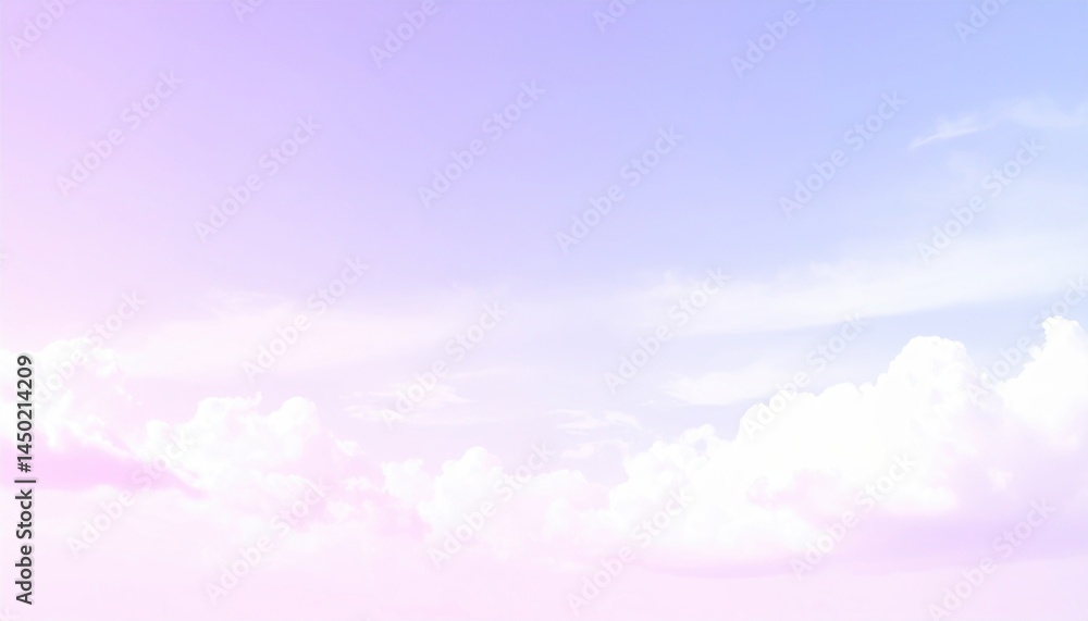 Fototapeta premium Serene sunset over colorful clouds nature scene digital art calm environment aerial view dreamy concept