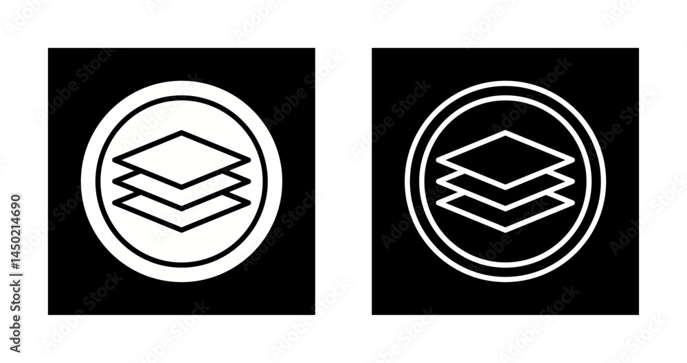 Fototapeta premium Layers Icon Design