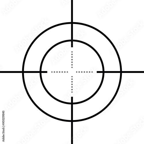 Target crosshair icon. Sniper aiming the target.