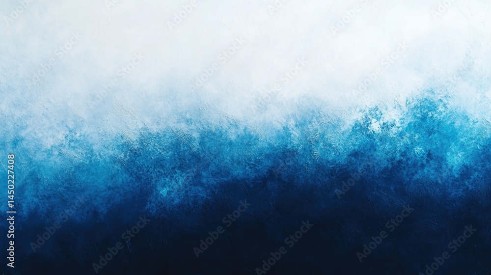 Obraz premium Blue, white, and black blurred gradient background. Ideal for poster covers, product presentations,
