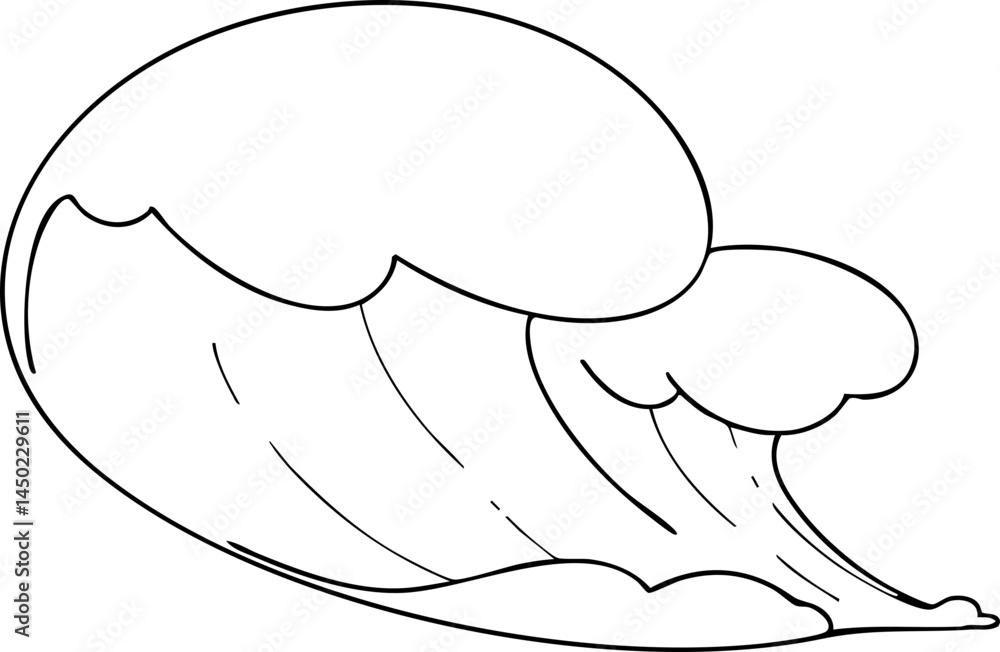 ocean wave hand drawn ocean wave hand drawn