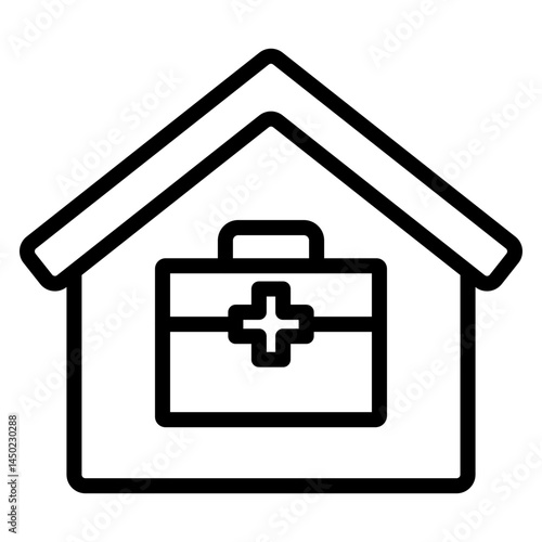 Home Diagnostic Kits Vector Line Icon Design