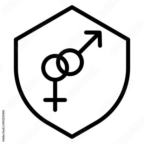 Sexual Health Clinic Vector Line Icon Design