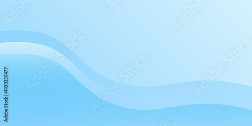 Modern white wavy glowing lines on a blue background. Futuristic digital high-technology modern