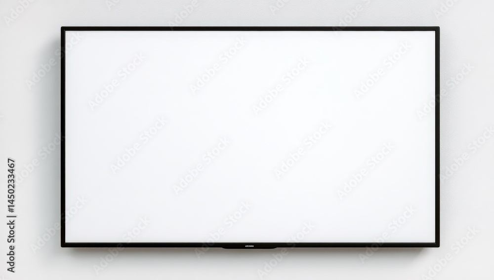 A large blank whiteboard mounted on a plain wall, ready for writing or drawing. A large blank whiteboard mounted on a plain wall, ready for writing or drawing.