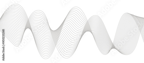  Abstract wave line for banner wallpaper background with wave design. Futuristic technology and wave pattern.
