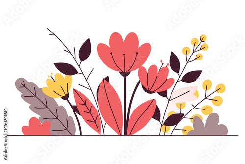 Rounded petals with very slight symmetry distortions resembling inkblots