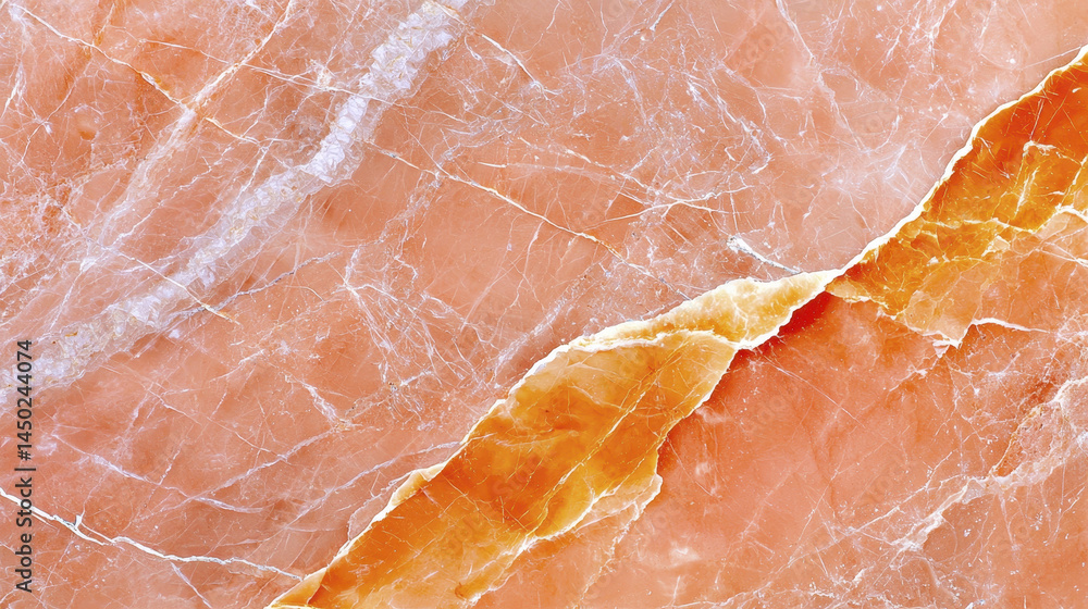 Beautiful marble surface with warm peach and orange tones, showcasing intricate veining and natural patterns that evoke elegance Beautiful marble surface with warm peach and orange tones, showcasing intricate veining and natural patterns that evoke elegance
