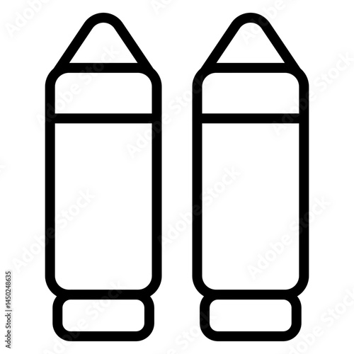 Ammo Vector Line Icon Design